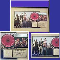debut album - photo, cd and sleeve in a frame