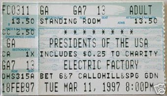 live at electric factory 11th march 1997