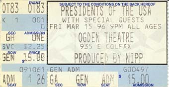 ogden theatre 15th march 1996